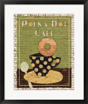 Framed Polka Dot Cafe Print