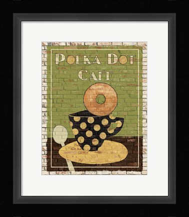 Framed Polka Dot Cafe Print