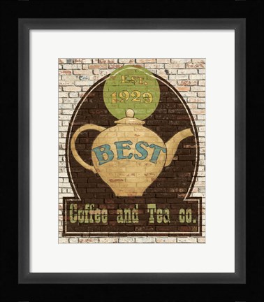 Framed Best Coffee and Tea Print