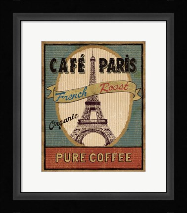Framed Coffee Blend Label II Print