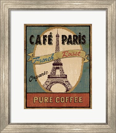 Framed Coffee Blend Label II Print