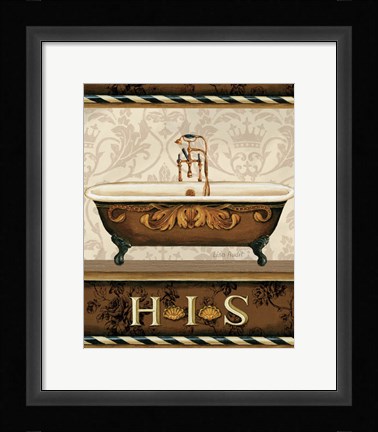 Framed Bourgoisie Bath I Print