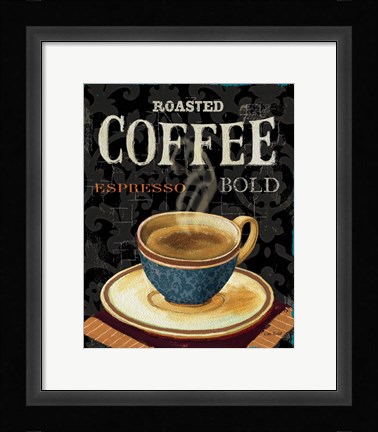 Framed Today's Coffee IV Print