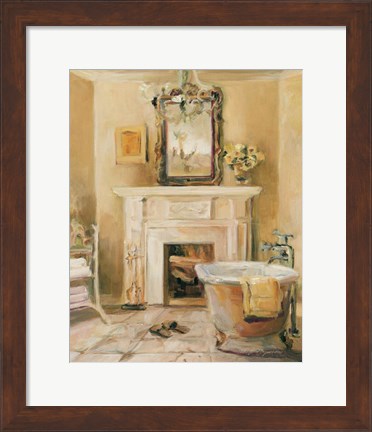 Framed French Bath IV Print