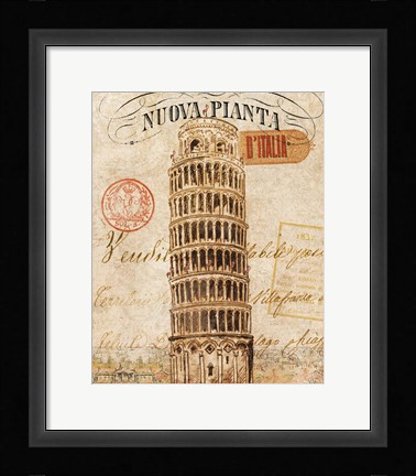 Framed Letter from Pisa Print