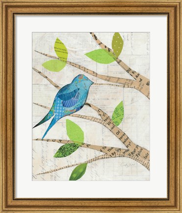 Framed Birds in Spring I Print