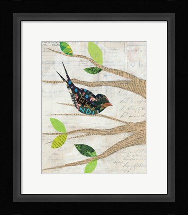 Framed Birds in Spring III Print