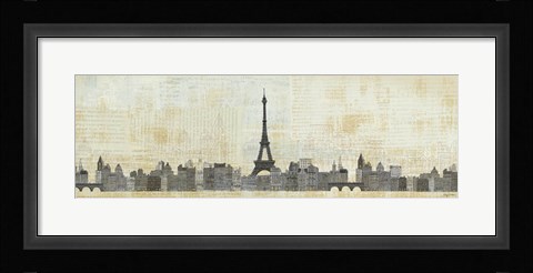 Framed Eiffel Skyline Print