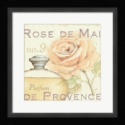Framed Fleurs and Parfum I Print