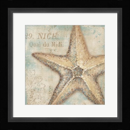 Framed La Plage II Print