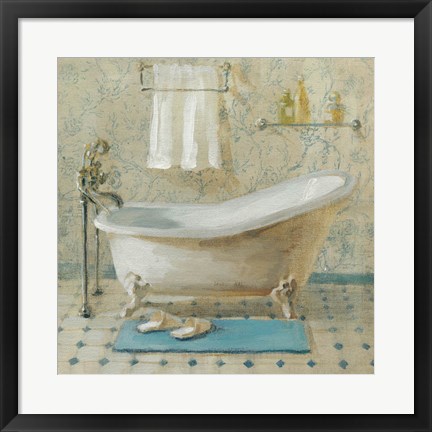 Framed Victorian Bath III Print