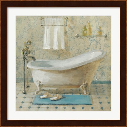 Framed Victorian Bath III Print