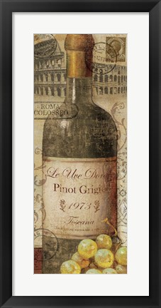 Framed European Wines I Print
