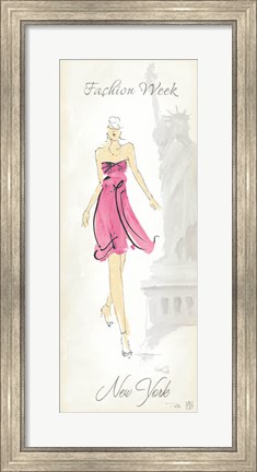 Framed Fashion Lady II Print