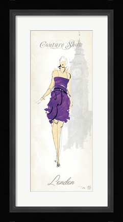 Framed Fashion Lady III Print