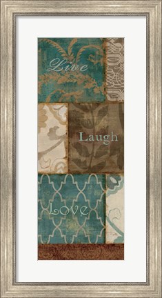 Framed Live laugh Love Print