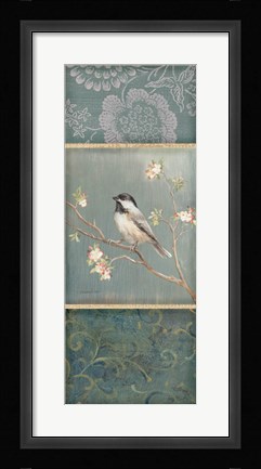 Framed Black Capped Chickadee Print