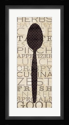 Framed Kitchen Words II Print