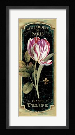 Framed Garden View IV Black Print