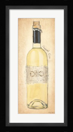 Framed Grand Cru Blanc Bottle Print