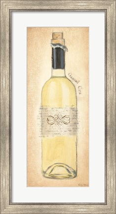 Framed Grand Cru Blanc Bottle Print