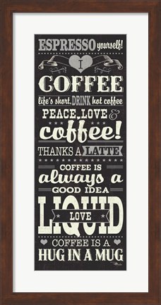 Framed Coffee Lovers II Print