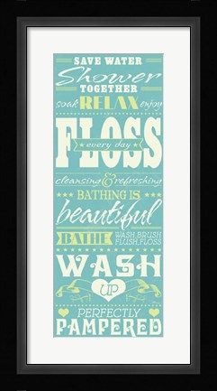 Framed Wash Up II Print