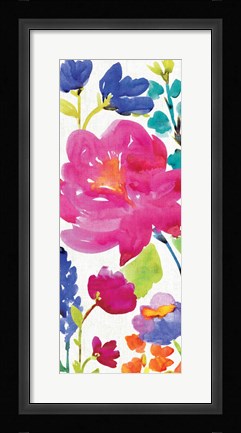 Framed Floral Medley Panel II Print
