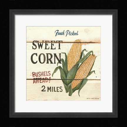 Framed Fresh Picked Sweet Corn Print