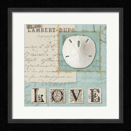 Framed Beach Journal I Print