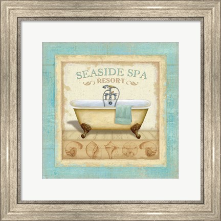 Framed Beach Hotel II Print