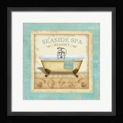 Framed Beach Hotel II Print