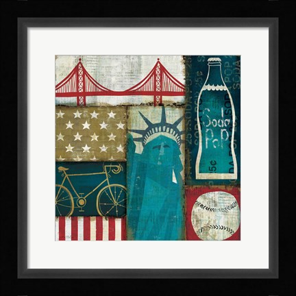 Framed American Pop I Print