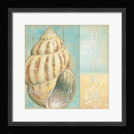 Framed Soft Beach Quote II Print