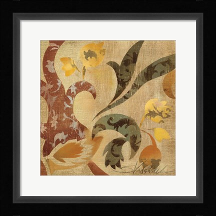 Framed Floral Fragment II Print