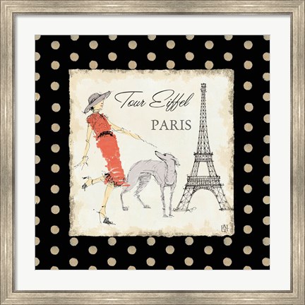 Framed Ladies in Paris II Print