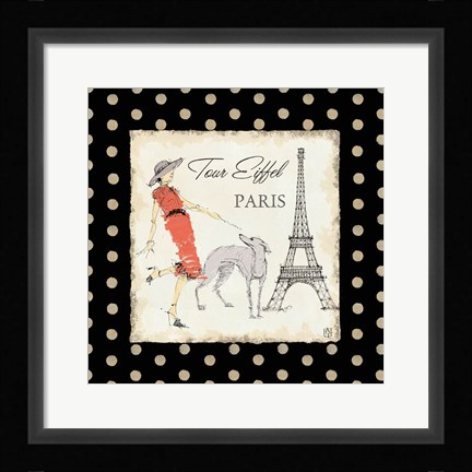 Framed Ladies in Paris II Print