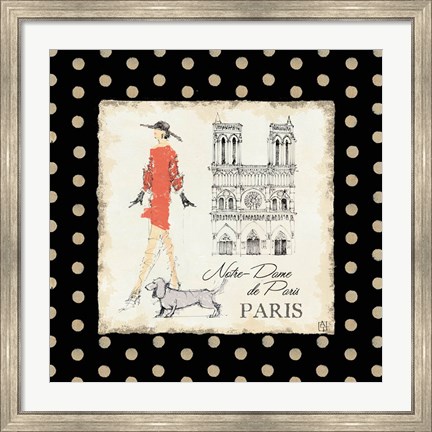 Framed Ladies in Paris IV Print
