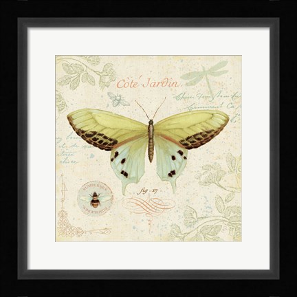 Framed Cote Jardin II Print