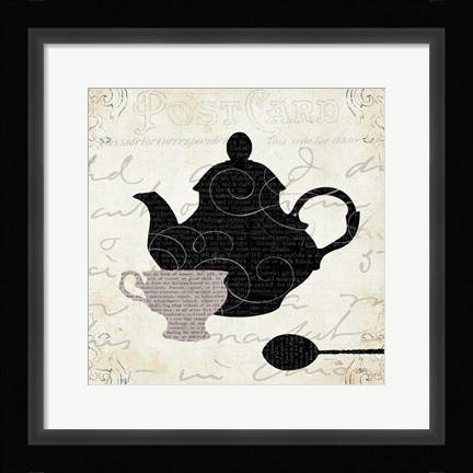 Framed Cream and Sugar II Print