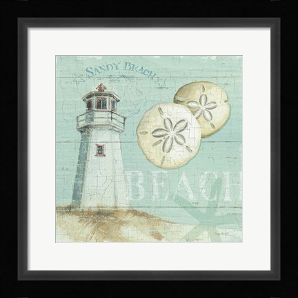 Framed Beach House I Print