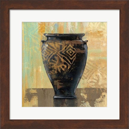 Framed Glazed Pot III Decorative Accents Print