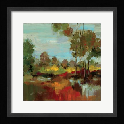 Framed Hidden Pond Hues II Print
