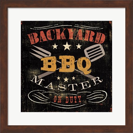Framed Backyard BBQ Print