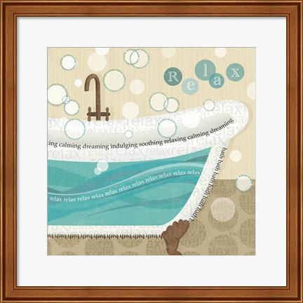 Framed Dancing Bubbles II Print