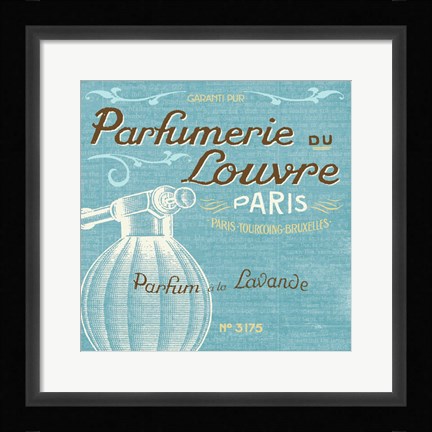 Framed Indulge Yourself Aqua II Print