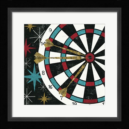 Framed Vegas - Darts Print