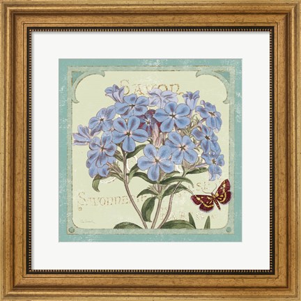 Framed Parisian Flower  II Print