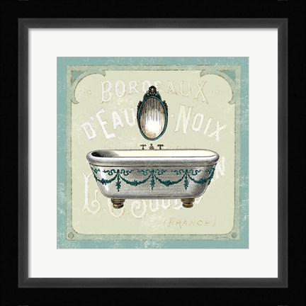 Framed Parisian Bath I Print