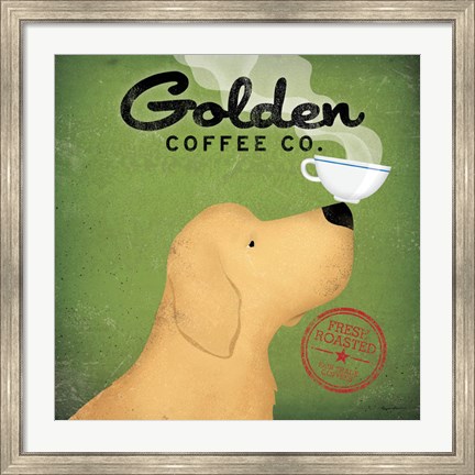 Framed Golden Dog Coffee Co. Print